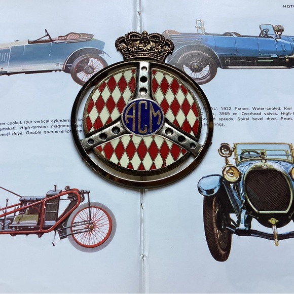 Vintage: ACM {Automobile Club De Monaco} Grill Badge. - Picture 2 of 8